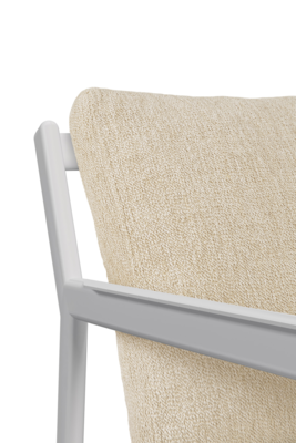 Ethnicraft outdoor loungestoel Jack - wit aluminium