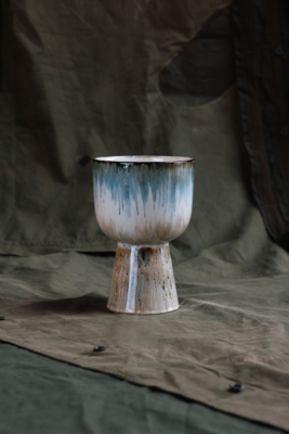 Retro flower pot glacier