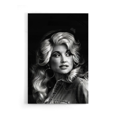 Walljar acrylglas schilderij - Dolly Parton