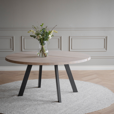 Eettafel Fred rond zwart