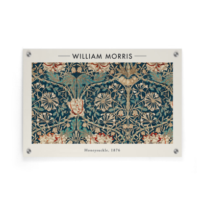 Walljar plexiglas schilderij - William Morris - Honeysuckle