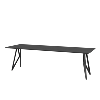 Studio HENK tafel Butterfly Rechthoekig - zwart frame, zwarte beits