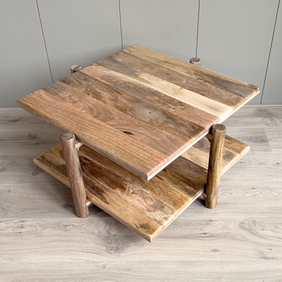 Old Inn wonen Salontafel naturel vierkant mango
