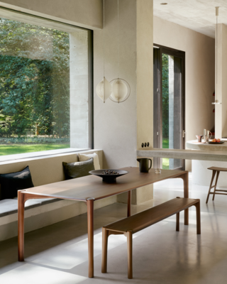 Ethnicraft - PI eetkamertafel - bruin teak