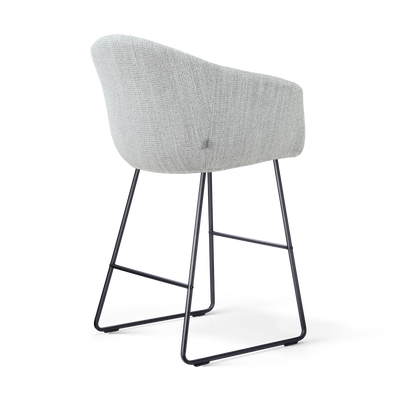 Barkruk Nino-Otis gestoffeerd met zwart onderstel (zithoogte 65 cm)