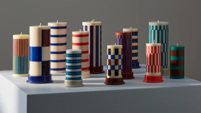 HAY kaarsenhouder Column Small -  Warm Red