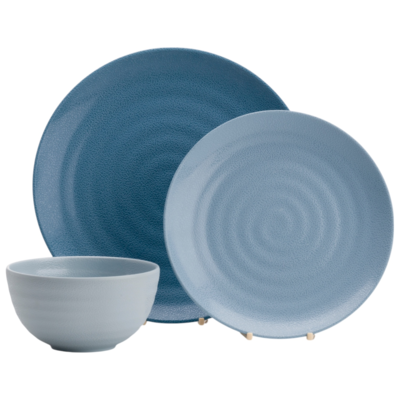 Flamefield Shades of Blue serviesset – 12-delig melamine