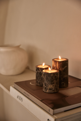 Waxinelichthouder Bruin