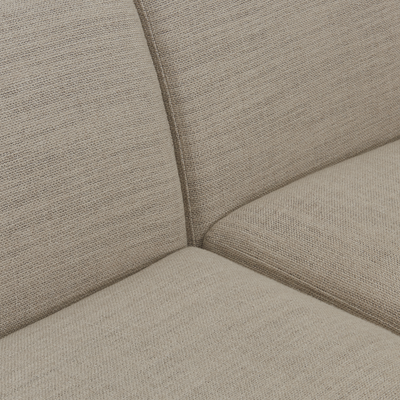 Koozo hoekbank Junior rechts Hoekbank Rechts: 313 + 712 | Stof: Beige - 900.65.1161 | Frame: Zwart | 2x koppelstuk