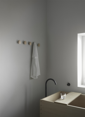 Muuto wandhaken Dots Wood (Set van 5)