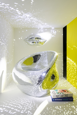 Discostoel Spiegels zilver