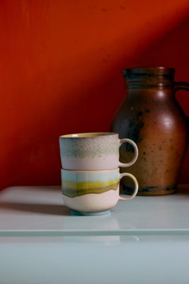 70s ceramics: tea cups, neo (set of 2)