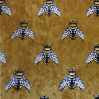 Kussen velvet hommel bijtjes
