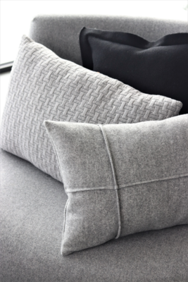 Kussen weef zwart wit