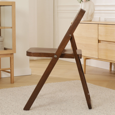 Flip - Houten klapstoel en rek