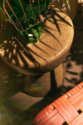 Terrazzo side table pebble