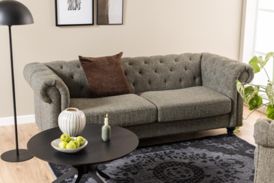 Glasgow Salontafel - Ø80 cm - Zwart