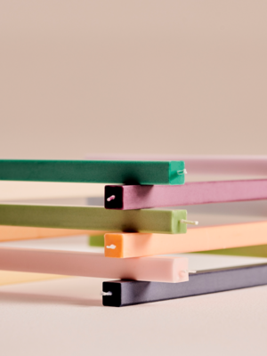 HAY Square Candle | Set van 4