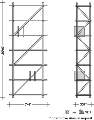 KILO wandkast KiloMeter hoog