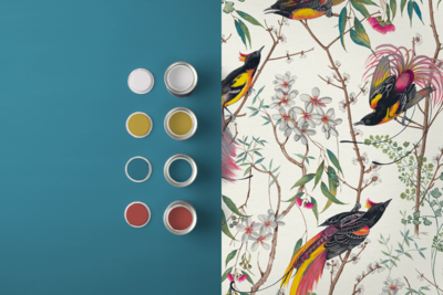 Graham &amp; Brown vliesbehang Clavering Birds Day