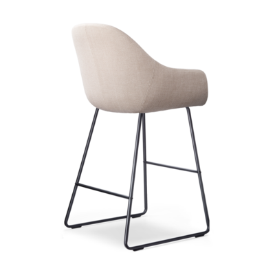 Barkruk Nino-Mae zwart onderstel - 65 cm