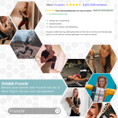 Fruscle weerstandsbanden gekleurd - set van 3