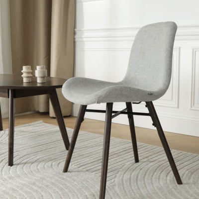 Eetkamerstoel Nena-Fé walnoot houten onderstel