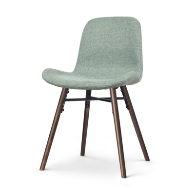 Eetkamerstoel Nena-Fé walnoot houten onderstel