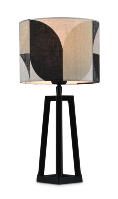 Tafellamp Lorenzo retro zwart