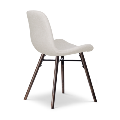 Eetkamerstoel Nena-Fé walnoot houten onderstel