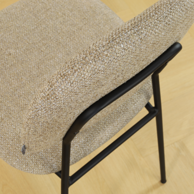 Eetkamerstoel Jasmijn - zwart onderstel