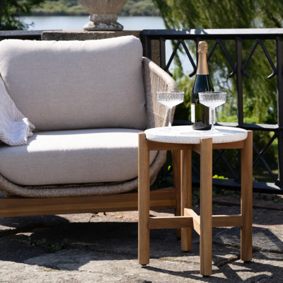 Houten tuin bijzettafel Teresa