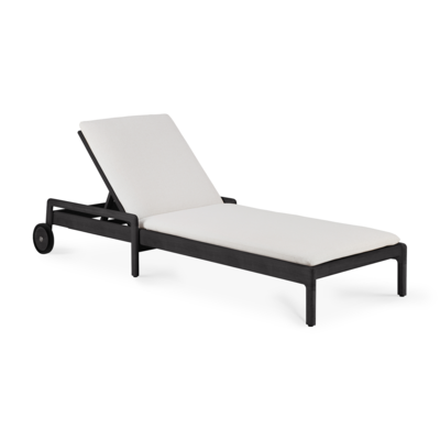 Ethnicraft - Outdoor - Teak Jack adjustable lounger - zwart