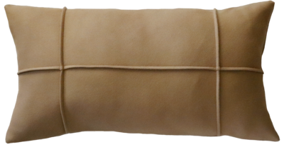 Kussen ruit camel 60x33cm