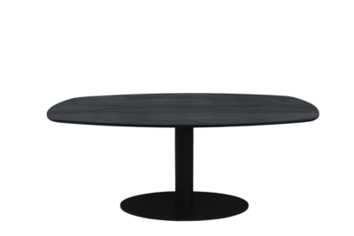 Eettafel Berlijn deens ovaal zwart 240cm