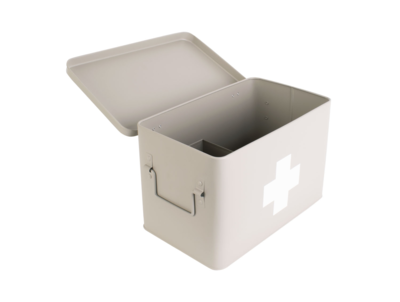 EHBO doos large metal matt