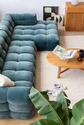 Loods 5 3-zitsbank Fat Joe royal velvet