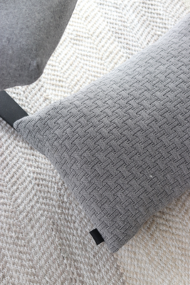 Kussen weef zwart wit