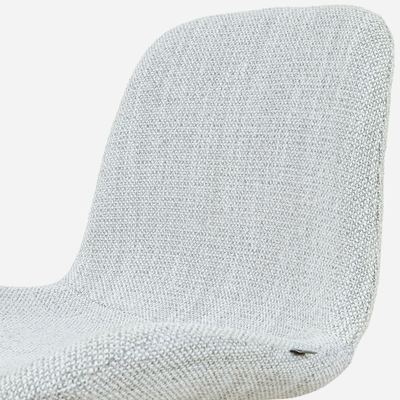 Eetkamerstoel Noa-Fé gestoffeerd - zwart onderstel