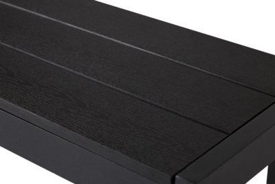 Tuinbank Dylan zwart - 132 x 30 cm
