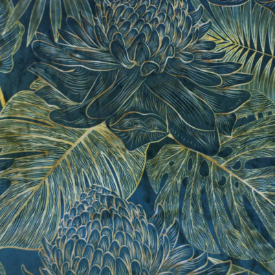 Kussen velvet Ginger bloem