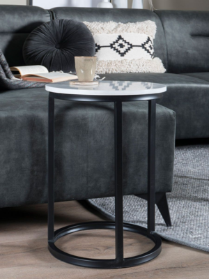 Laptoptafel Mitch Marmer Rond