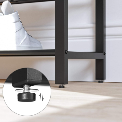 Schoenenrek met 4 rasterniveau's