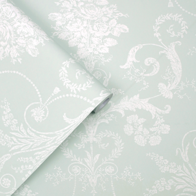 vliesbehang laura ashley josette duck egg