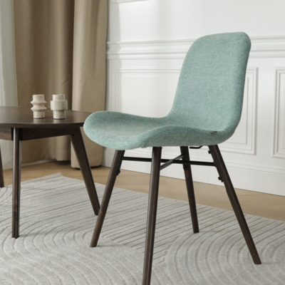 Eetkamerstoel Nena-Fé walnoot houten onderstel