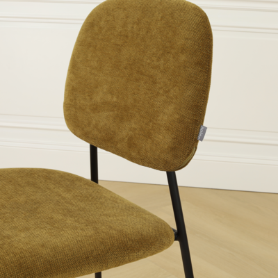 Eetkamerstoel Jasmijn - zwart onderstel