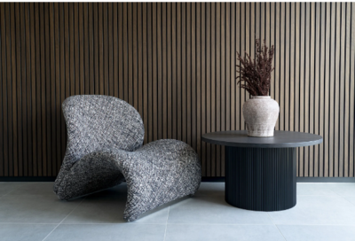 Fauteuil Krul bruin gemêleerd