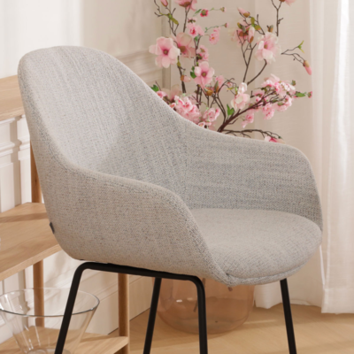 Barkruk Nino-Mae zwart onderstel - 65 cm