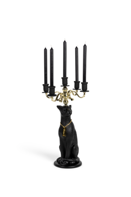 Bold Monkey kaarsenhouder Proudly Crowned Panther