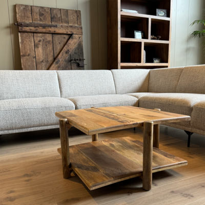 Old Inn wonen Salontafel naturel vierkant mango